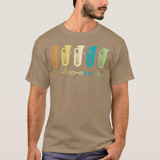 T-shirt Joueur de euphonium rétro Euphoniumiste Cuivre Cor