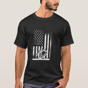 T-shirt Joueur de fers à cheval américain, lancer de fer à