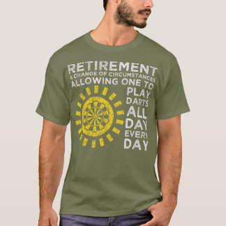 T-shirt Joueur de fléchettes de retraite