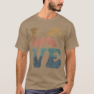 T-shirt Joueur de fléchettes LOVE drôle
