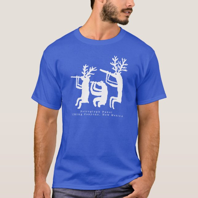 T-shirt Joueur de flute Petroglyph (Devant)