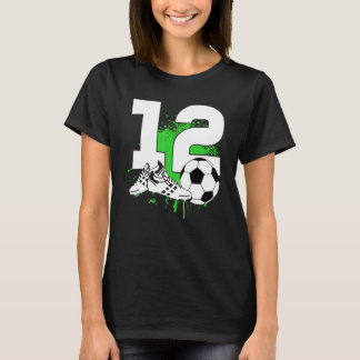 T-shirt Joueur de football 12e anniversaire garçons de 12