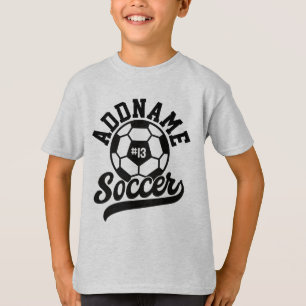 T-shirt Joueur de football AJOUTER LE NOM Équipe de footba