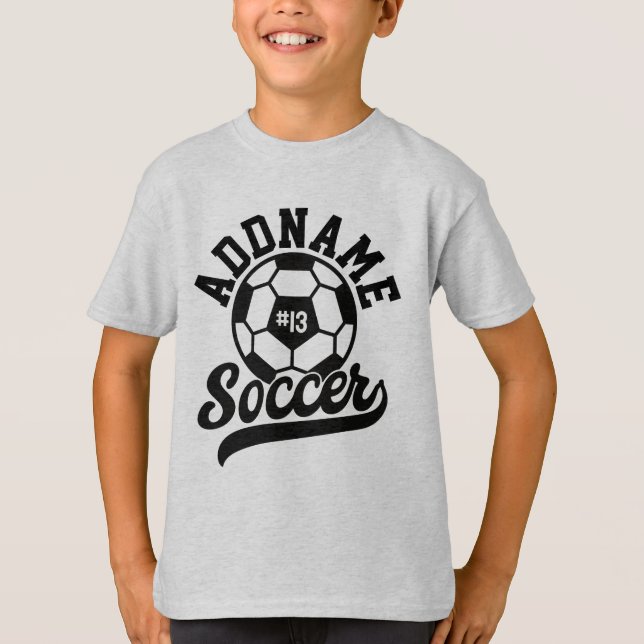 T-shirt Joueur de football AJOUTER LE NOM Équipe de footba (Devant)
