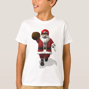 T-shirt Joueur de football américain du père noël