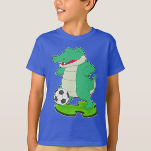 T-shirt Joueur de football au crocodile Football