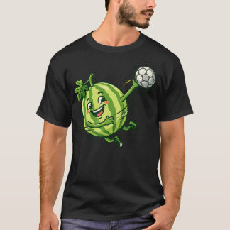 T-shirt Joueur de football au melon d'eau mignon numéro 7
