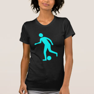 T-shirt Joueur de football - Cyan