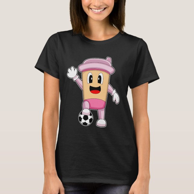 T-shirt Joueur de football de café Soccer (Devant)