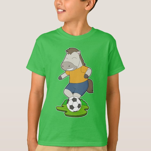 T-shirt Joueur de football de cheval Football (Devant)