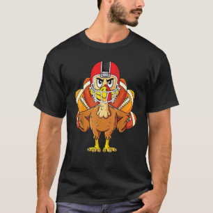 T-shirt Joueur de football de la dinde de Thanksgiving coo