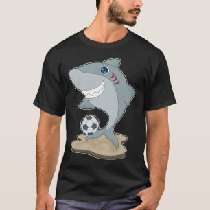 T-shirt Joueur de football de requin
