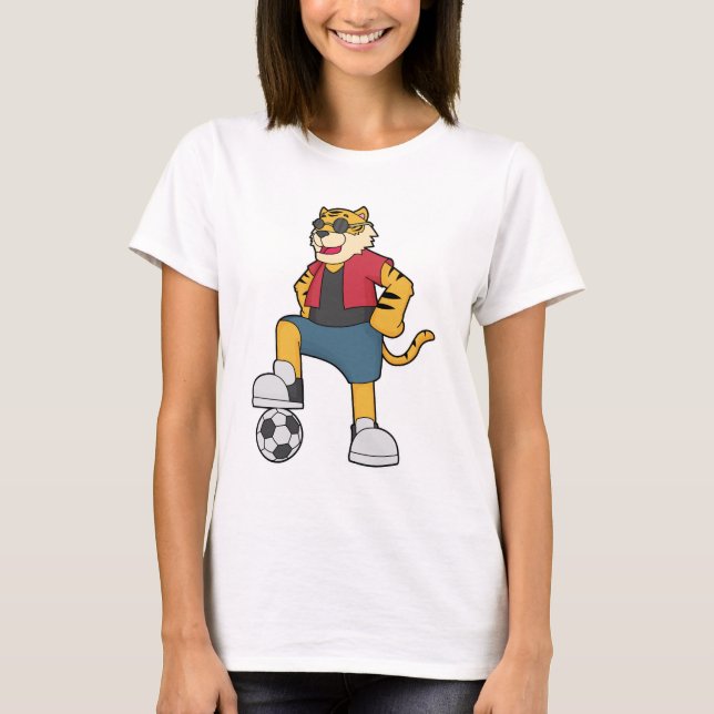 T-shirt Joueur de football de Tiger (Devant)