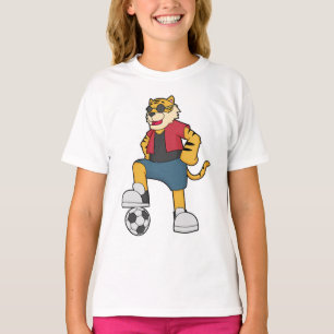 T-shirt Joueur de football de Tiger