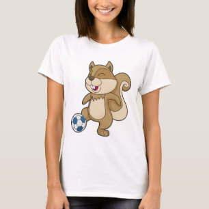 T-shirt Joueur de football d'écureuil