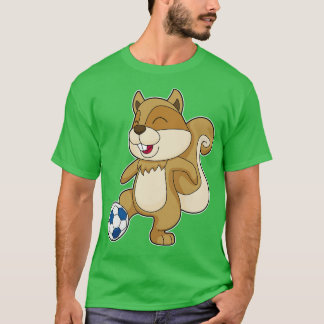 T-shirt Joueur de football écureuil