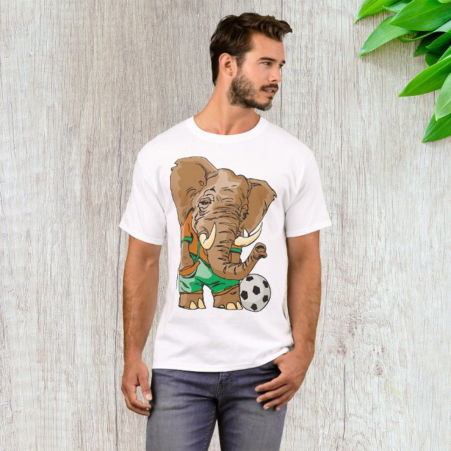 T-shirt Joueur de football éléphant Funny Sport animal (Créateur téléchargé)