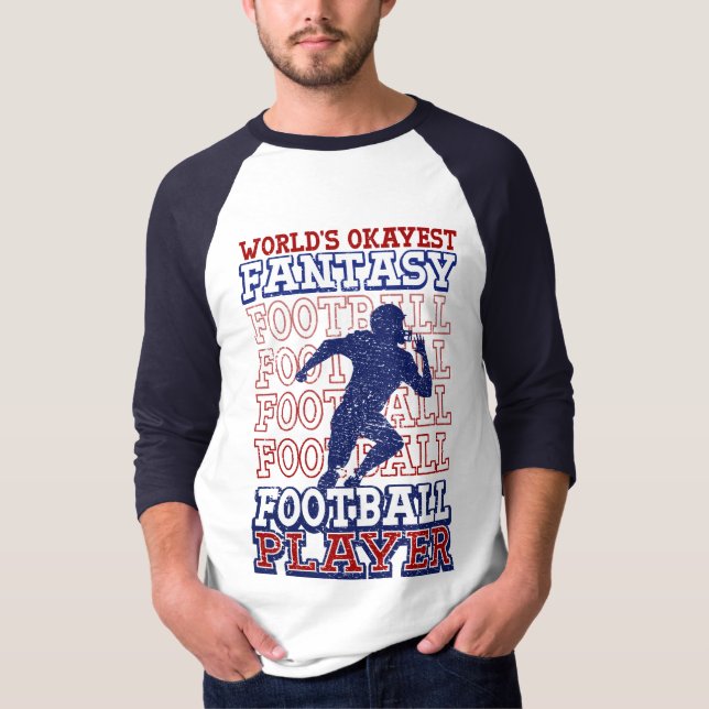 T-shirt Joueur de football Imaginaire américain le plus Ok (Devant)