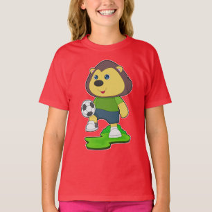 T-shirt Joueur de football Lion