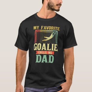 T-shirt Joueur de football masculin papa gardien de but pè