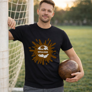 T-shirt Joueur de football nom personnalisé Splash Ball