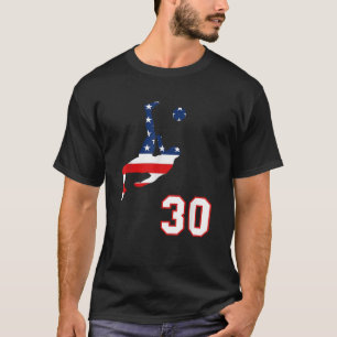 T-shirt Joueur de football numéro 30 avec drapeau américai