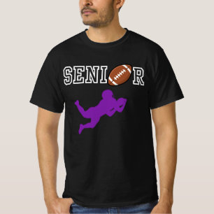 T-shirt Joueur de football senior avec silhouette violette
