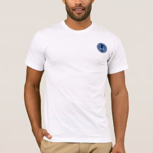 T-shirt Joueur de golf Golfeur Sports Monogrammé Bleu Noir