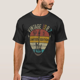 T-shirt Joueur de guitare 35e anniversaire Meilleur de 198