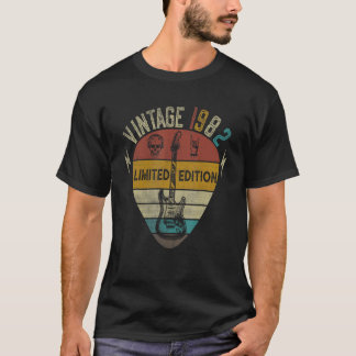 T-shirt Joueur de guitare 40e anniversaire Meilleur de 198