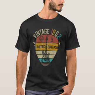 T-shirt Joueur de guitare 70e anniversaire Meilleur de 195