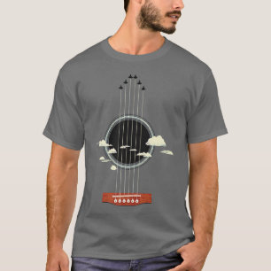T-shirt Joueur de guitare acoustique Musiciens cool T-shir