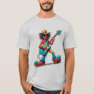 T-shirt Joueur de guitare en train de jouer sur une chaise