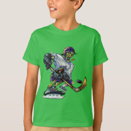 T-shirt Joueur de Halloween Zombie Drôle garçon