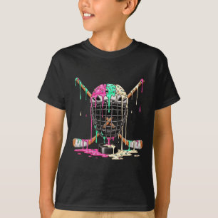 T-shirt Joueur de hockey Crème glacée Drip Garçons Enfants