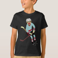 Joueur de hockey de singe de chaussette