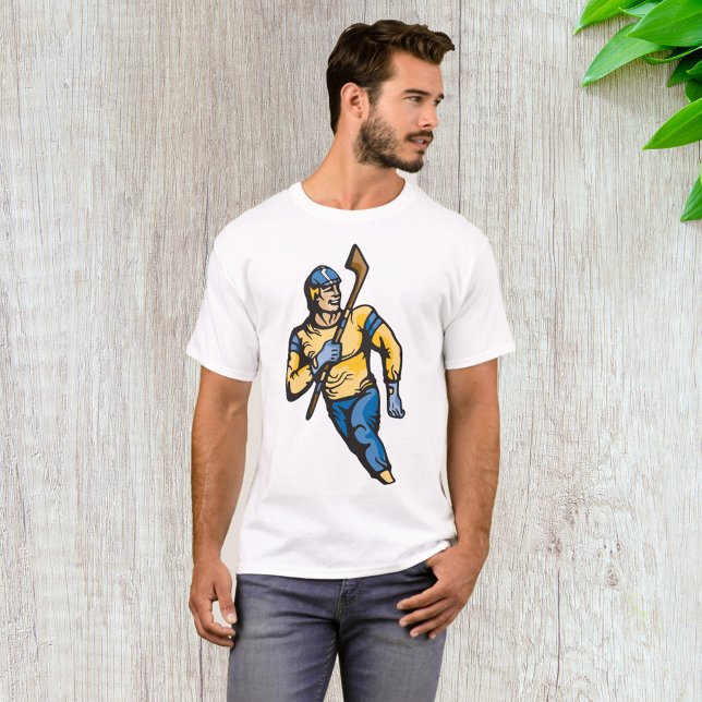 T-shirt Joueur de hockey musclé (Créateur téléchargé)