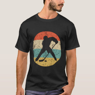 T-shirt Joueur De Hockey Rétro 1960'S 1970'S Vintage Style