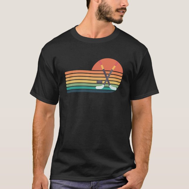 T-shirt Joueur de hockey rétro Homme de ventilateur garçon (Devant)