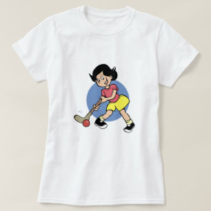 T-shirt Joueur de hockey sur gazon