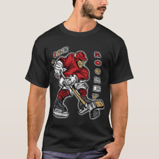 T-shirt Joueur de hockey sur glace