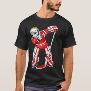 T-shirt Joueur de hockey sur glace Dabbing Drôle Garçons F