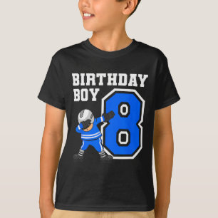 T-shirt Joueur de hockey sur glace de 8 ans Joueur de hock