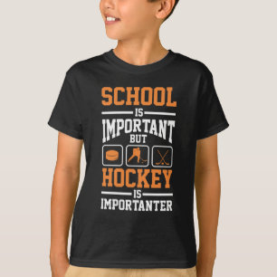 T-shirt Joueur de hockey sur glace de l'éducation Le gard