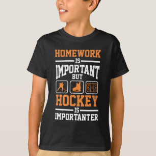 T-shirt Joueur de hockey sur glace Défense de l'avant gar