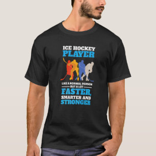 T-shirt Joueur De Hockey Sur Glace Pour La Prochaine Saiso