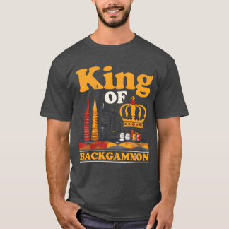 T-shirt Joueur de jacquet stratégie Jeu Dice Jeu fu