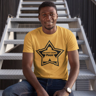 T-shirt Joueur de jeu de carte Black Frame Mens Shirt