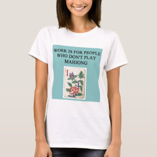T-shirt joueur de jeu de mahjong