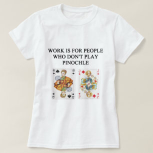 T-shirt Joueur de jeu de PINOCHLE